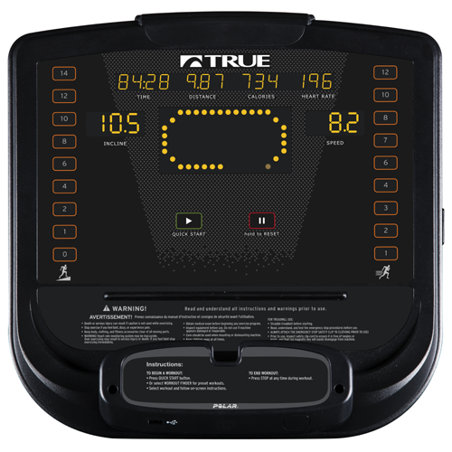 True Fitness HIIT display