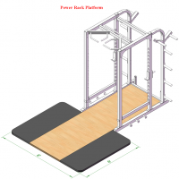 Power Body HD #1185 Power Rack w/Platform